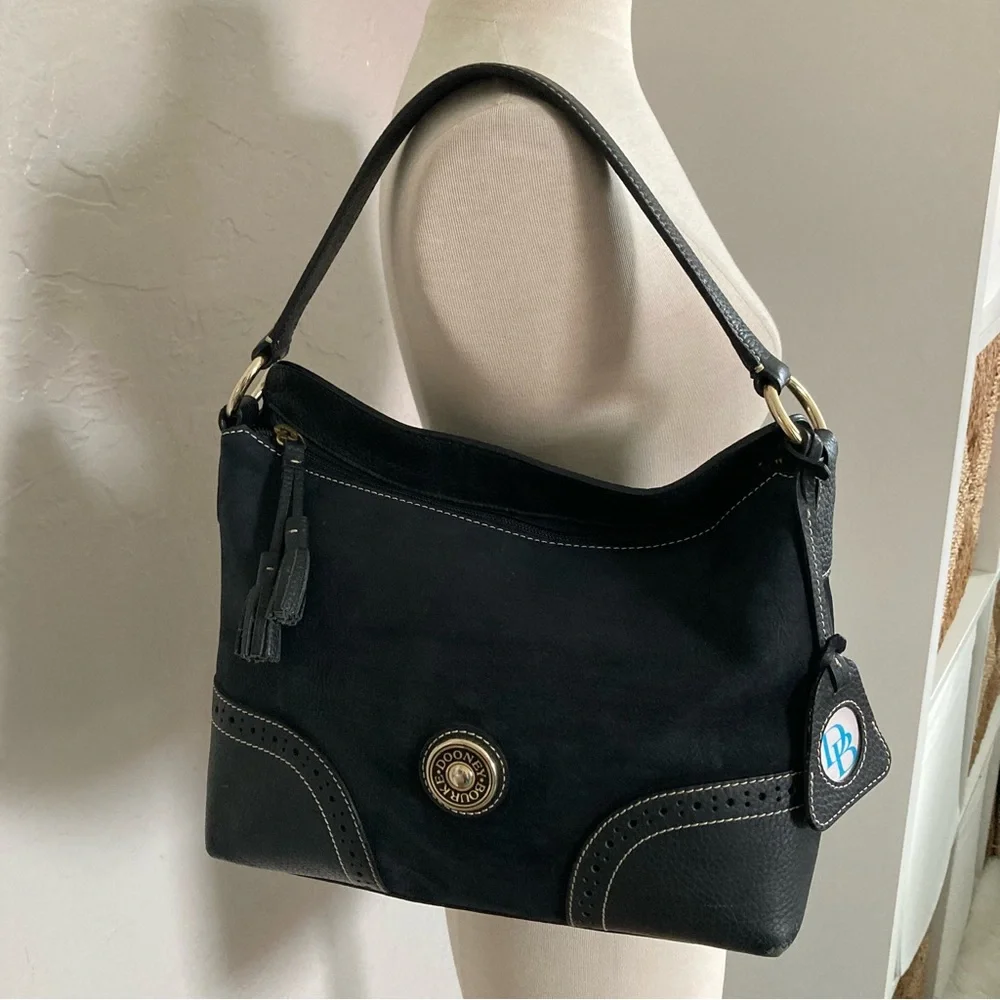 Dooney & Bourke T’Moro slouch shoulder bag in black